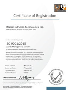 California ISO Certification
